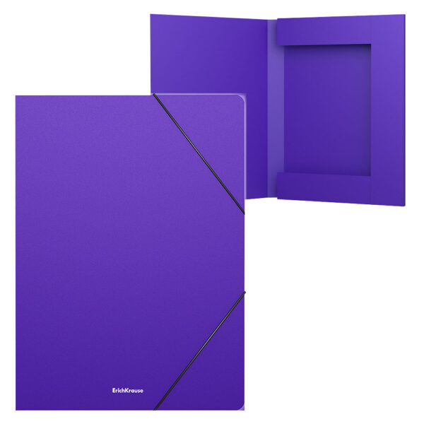 Artículos Escolares y de Oficina - ErichKrause Fólder tipo caja con Elástico A4 - Violeta