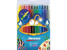 Artículos Escolares - Artesco Crayones de cera Retráctil Twist up - 12 unidades