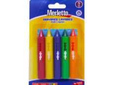 Artículos Escolares - Merletto Set de Crayones Lavables - 5 unidades