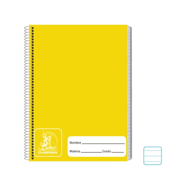 Cuadernos - Conquistador Cuaderno Espiral Sencillo #8 Color - Rayado