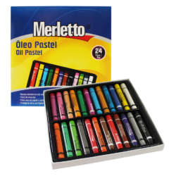 Artículos Escolares y de Arte - Merletto Set de Oleos Pasteles - 24 unidades