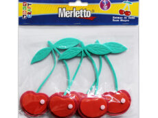 Artículos Escolares - Merletto Set de 3 Figuras de Foamy - Cerezas