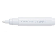Artículos Escolares y de Oficina - Pilot Marcador Permanente PINTOR M 1.4 mm - Blanco