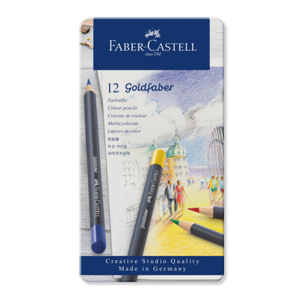 Faber-Castell Lapices de Colores Goldfaber – 12 unidades