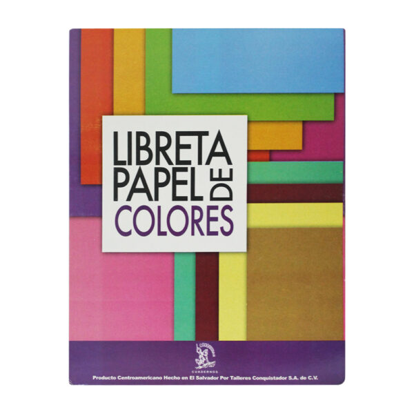 Conquistador Libreta de Papel Bond de Colores – T/Carta