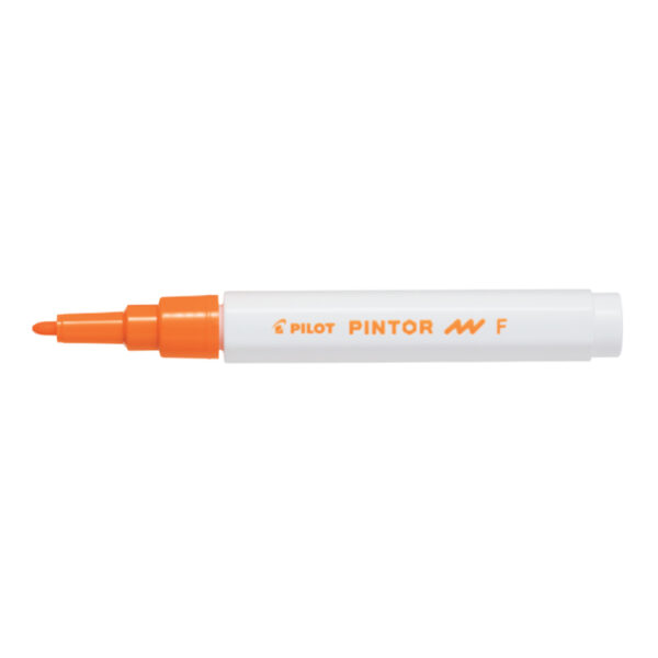 Artículos Escolares y de Oficina - Pilot Marcador Permanente PINTOR F 1.0 mm - Anaranjado