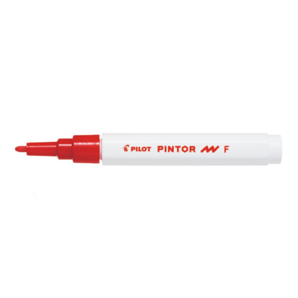 Artículos Escolares y de Oficina - Pilot Marcador Permanente PINTOR F 1.0 mm - Rojo