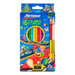 ARTESCO LAPICES D/COLORES LARGOS 14 LAP/16 COL + SACAPUNTAS