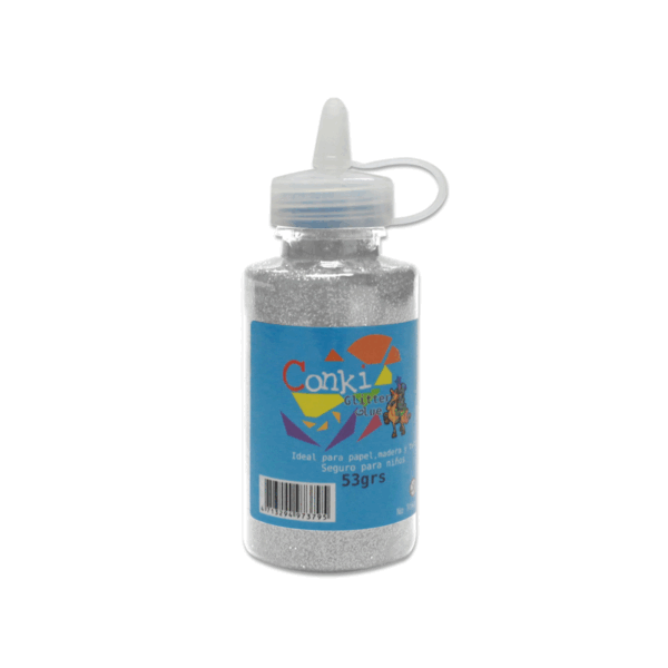 CONKI GOMA ESCARCHADA BLANCA 53ML - Libreria Cervantes