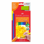 FABER CASTELL LAPICES DE COLORES JUMBO 12 UNIDADES