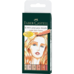 FABER CASTELL MARCADOR PITT TONOS PIEL 6 UND 167162 ARTIST PEN