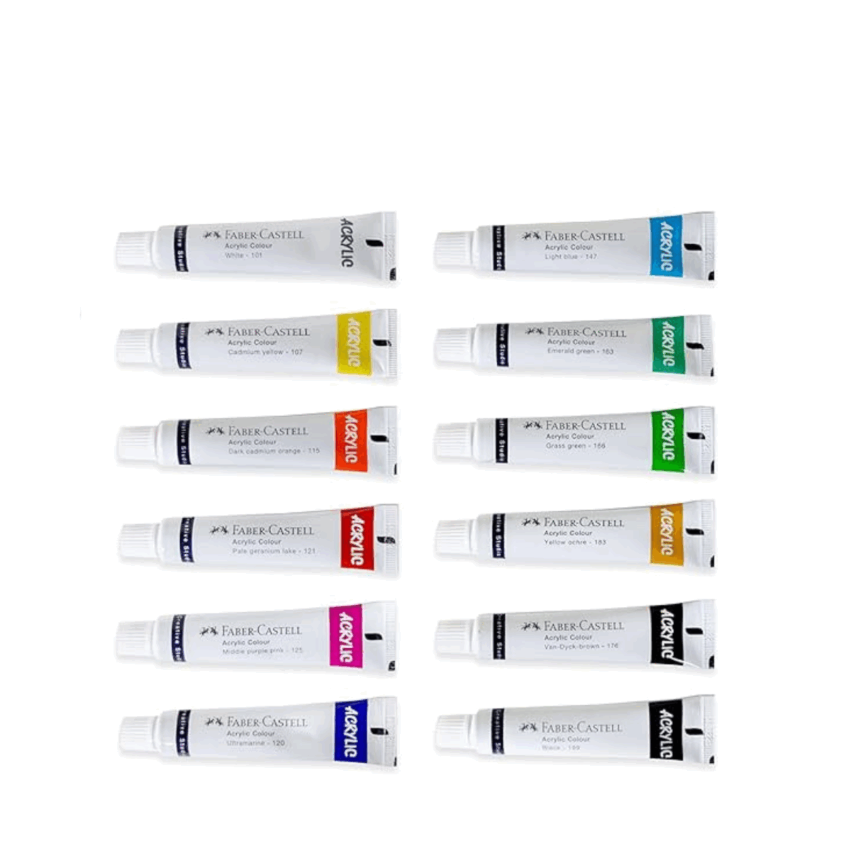 FABER CASTELL SET PINTURA ACRILICA 12 COLORES 169501 - Imagen 2