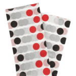 FAST PAPEL DE CHINA DECORADO 063 PUNTOS NEGRO, GRIS Y ROJO