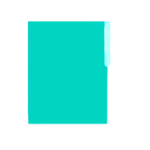 IRASA FOLDER BITONO VERDE AQUA T/CART