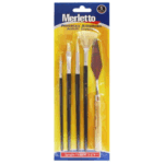 MERLETTO SET PINCEL #1,2,3,4 Y ESPATULA