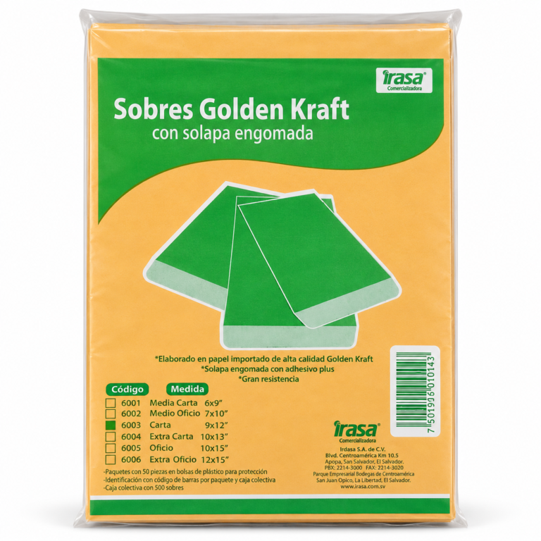 Irasa Bolsa Manila 9x12 Golden Kraft