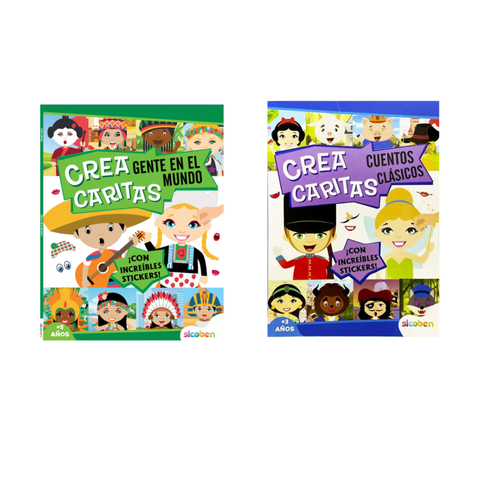 SICOBEN LIBRO DE ACTIVIDADES CREA CARITAS 24PGS2HJS STICKERS SURTIDO