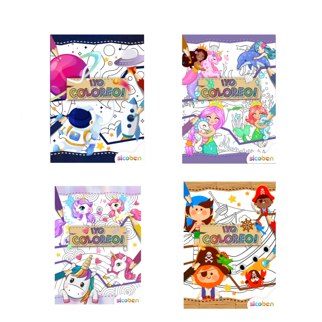 SICOBEN YO COLOREO 24 PGS SURTIDO