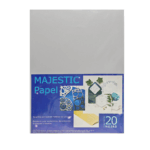 IMPERIAL PAQ. 20HJS MAJESTIC CARTA GRIS CLARO
