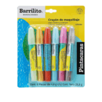BARRILITO CRAYÓN PINTACARITAS METALICO X6