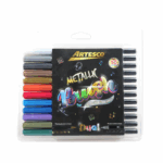 ARTESCO MARCADORES DUAL BRUSH METALICO  X12