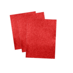 CONKI HOJAS FOAMY CTA. GLITTER ROJO