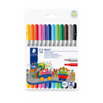 STAEDTLER PLUMONES DOBLE PUNTA X12