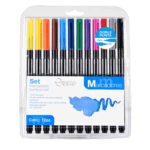 RODART SET MARCADORES DOBLE PUNTA PINCEL X12