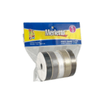 MERLETTO PAQUETE LISTON ACANALADOS COLORES METALICOS X5 1X100