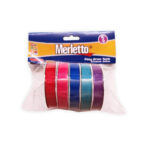 MERLETTO PAQUETE LISTON ACANALADOS COLORES FUERTES X5 1X100