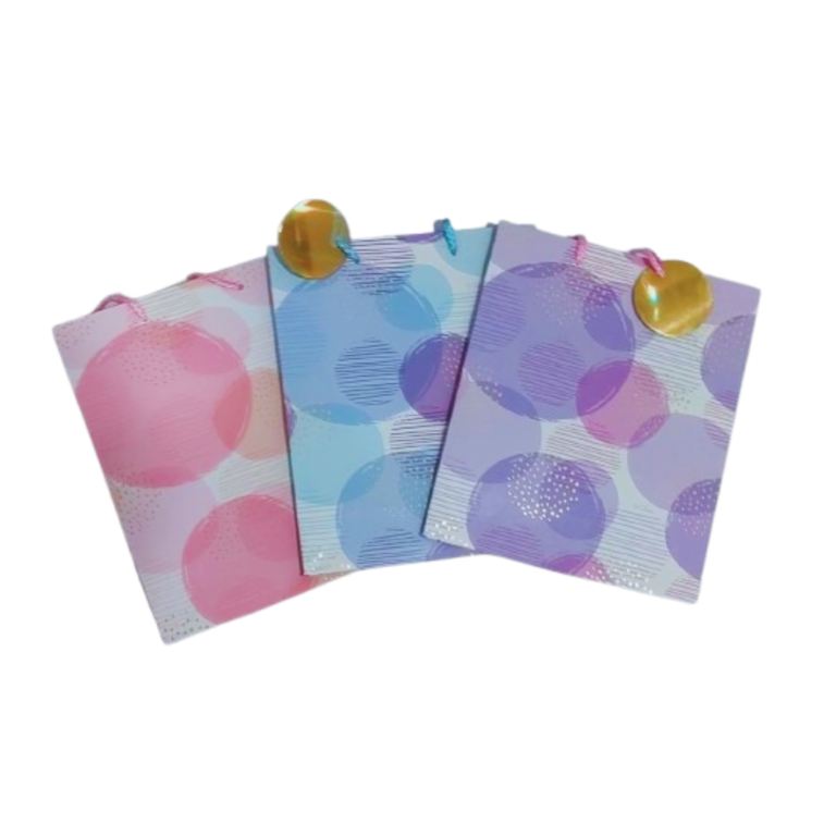 MERLETTO BOLSA REGALO ESTAMPADO DORADO PEQUEÑA