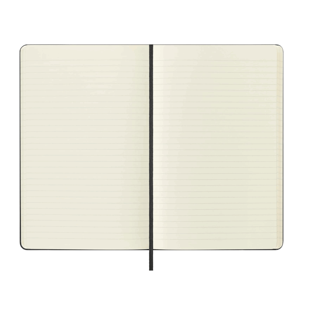 MOLESKINE MEDIO NEGRO PASTA DURA RAYADO. - Imagen 2