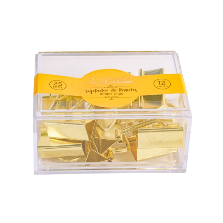 MERLETTO CLIP BINDER DORADO CJA 25
