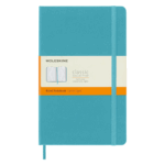MOLESKINE GRANDE AQUA PASTA DURA RAYADO