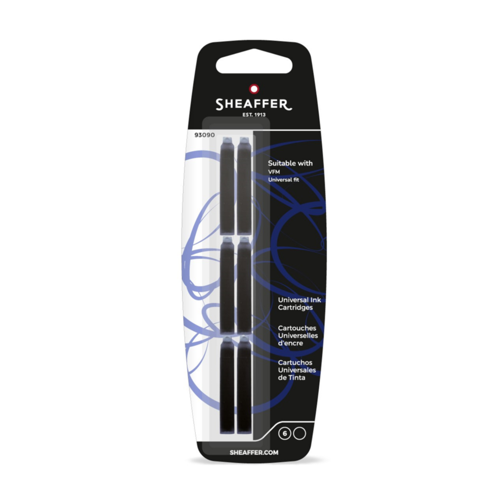 SHEAFFER CARTUCHO VFM NEGRO UNIV