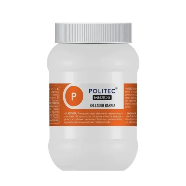 POLITEC SELLADOR BARNIZ 500ML para arte manualidades y pintura