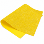 Pliego Foamy Glitter Amarillo CONKI para manualidades y proyectos escolares.