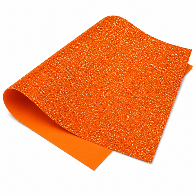 CONKI Pliego Foamy Glitter Naranja para manualidades, decoración y proyectos escolares