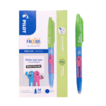 PILOT FRIXION BALL FRIENDS CANTANTES VERDE/CELESTE 0.7