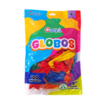 CONKI GLOBO #9 BOLSA X100 UNID SURTIDO METALICOS