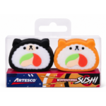 Artesco blister borrador sushi x2 colores surtidos