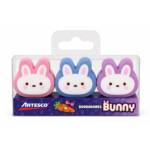 Artesco blister borradores Bunny x3 colores surtidos