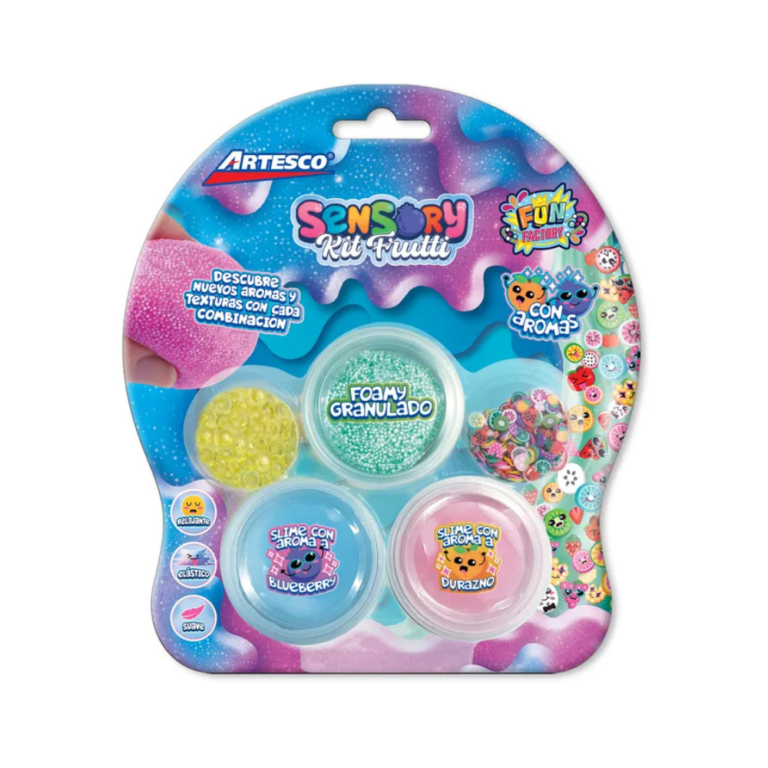 pack slime sensory kit frutti