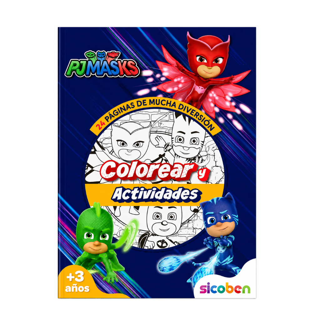 SICOBEN LIBRO DE COLOREAR Y ACTIVIDADES PJ MASKS 24 PAGS SICOBEN LIBRO DE COLOREAR Y ACTIVIDADES PJ MASKS