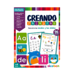 Libro Creando Palabras de Sicoben con actividades educativas de vocales y sílabas para niños.