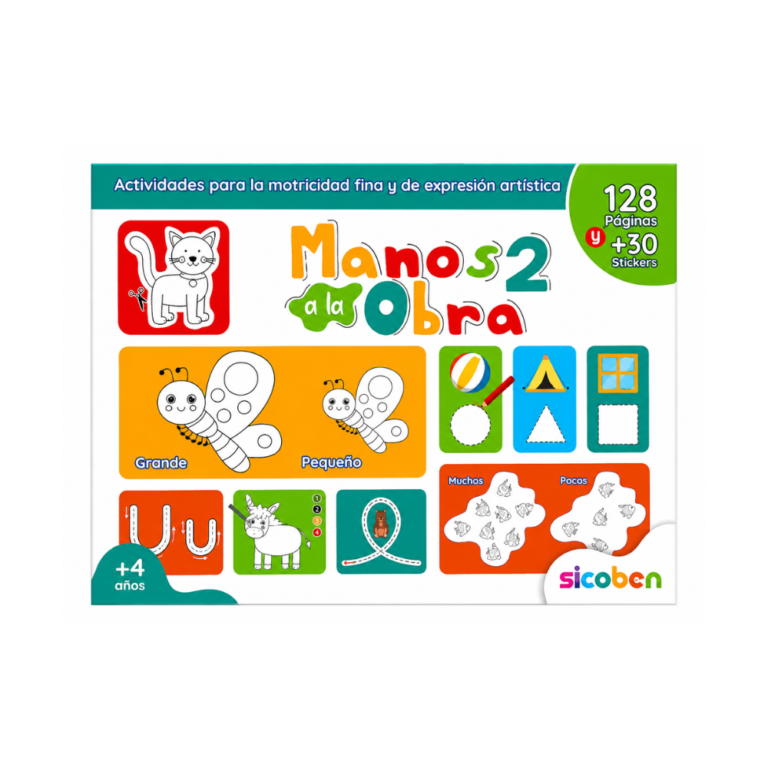 SICOBEN MANOS A LA OBRA 2 CON STICKERS 128 PAGS