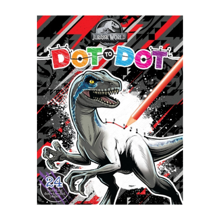 Libro Punto a Punto Jurassic World 24 páginas.