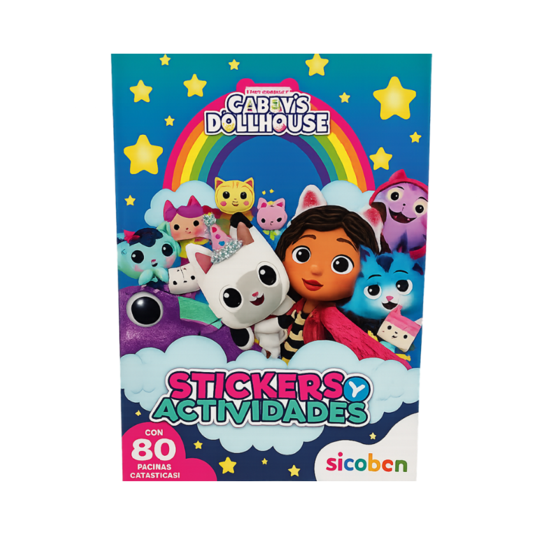 GABBY STICKERS Y ACTIVIDADES 80 PAG libro infantil con stickers y actividades recreativas