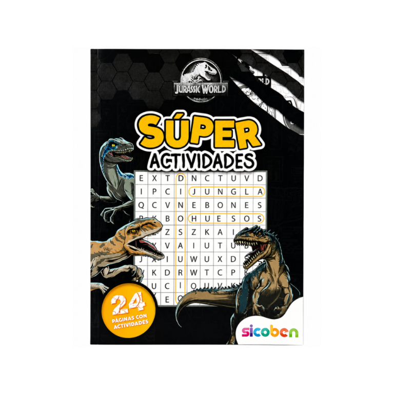 SICOBEN ACTIVIDADES JURASSIC WORLD 24 PAGS