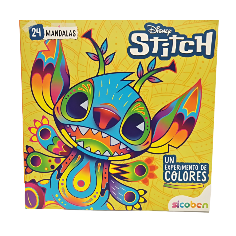 SICOBEN LIB. DE COLOREAR EXPERIMENTO DE COLORES DISNEY - STITCH 24PAGS 1P